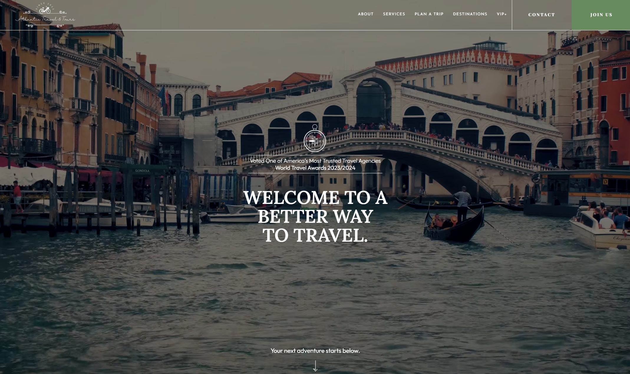 Travel Website Screenshot
